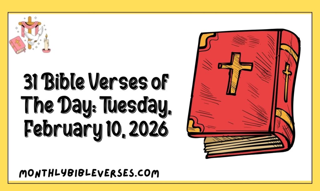 31 Bible Verses of The Day: Tuesday, February 10, 2026