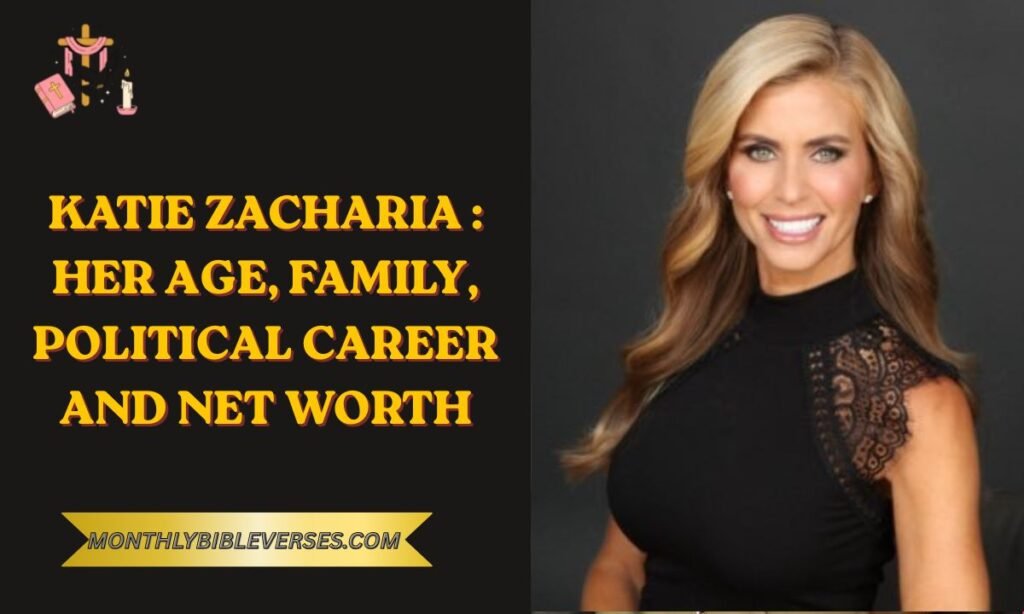Katie Zacharia : Her Age, Family, Political Career And Net Worth