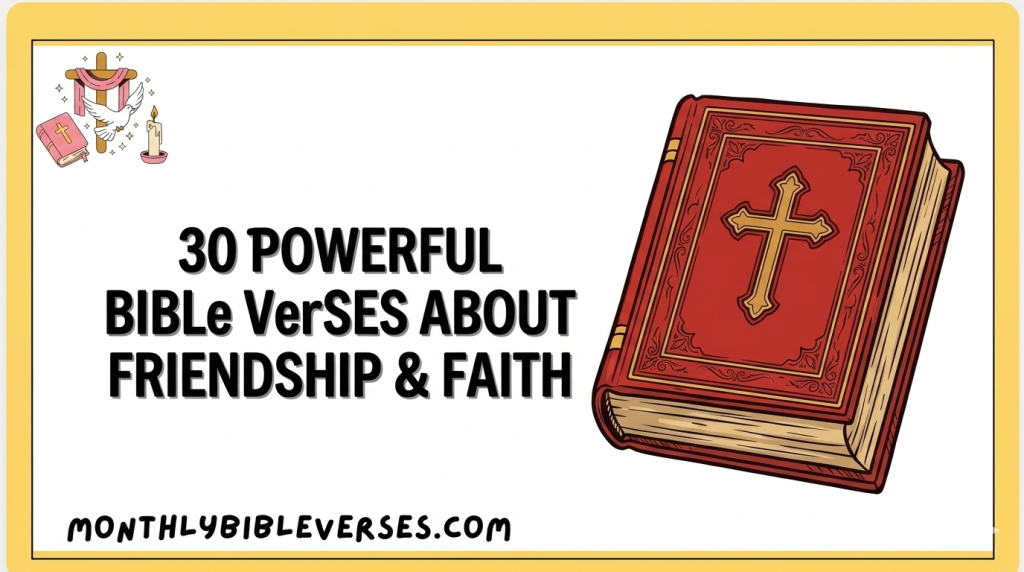 30 Powerful Bible Verses About Friendship & Faith