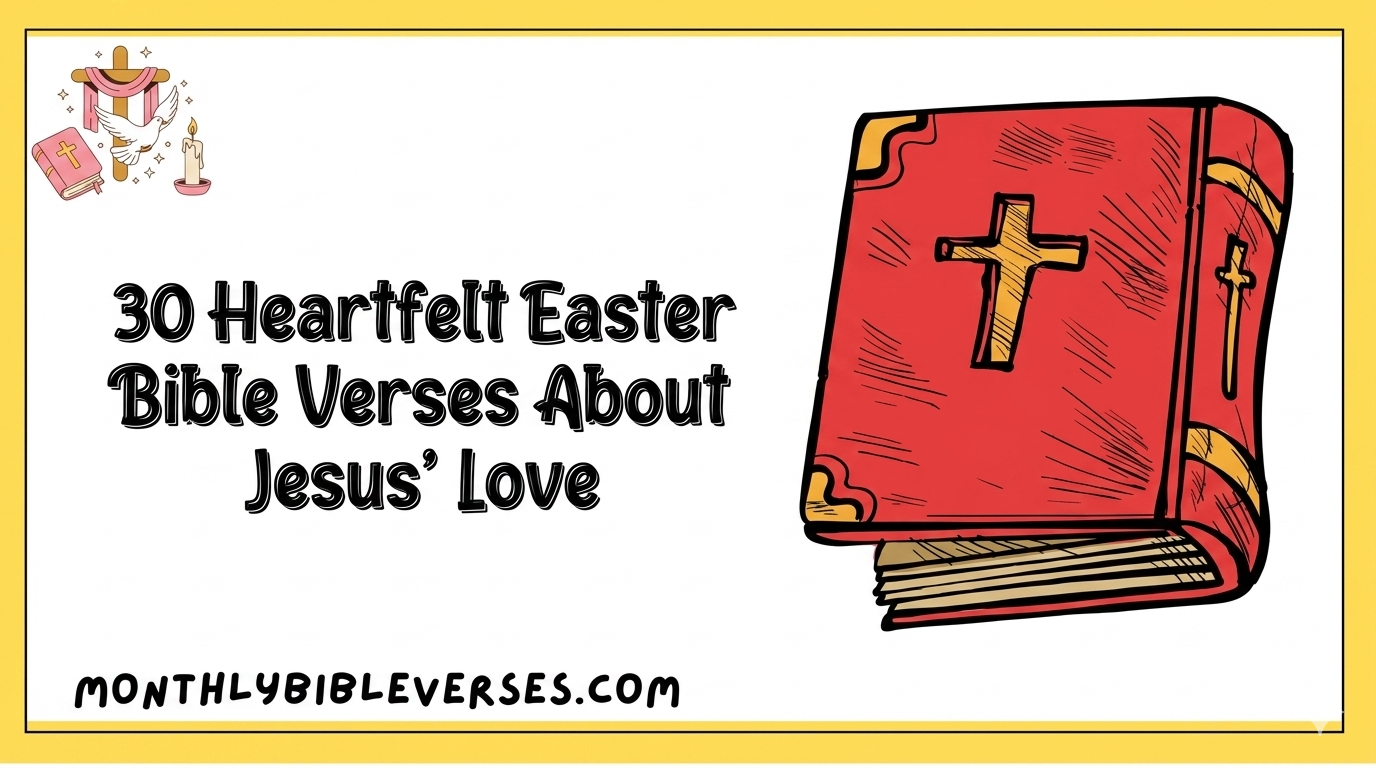 30 Heartfelt Easter Bible Verses About Jesus' Love