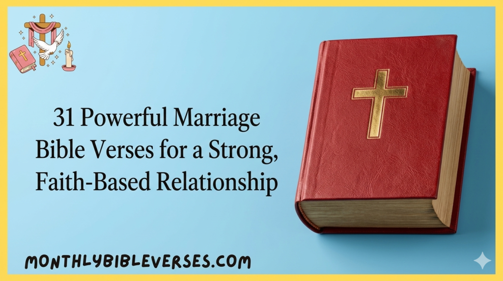 31 Marriage Bible Verses for a Strong Faith-Based Marriage