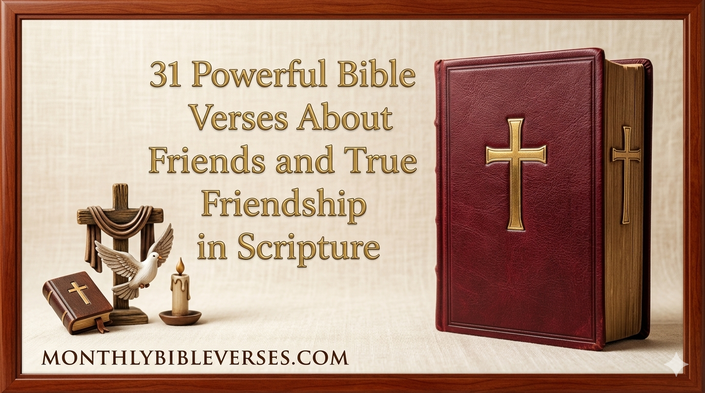 31 Powerful Bible Verses About Friends and True Friendship in Scripture